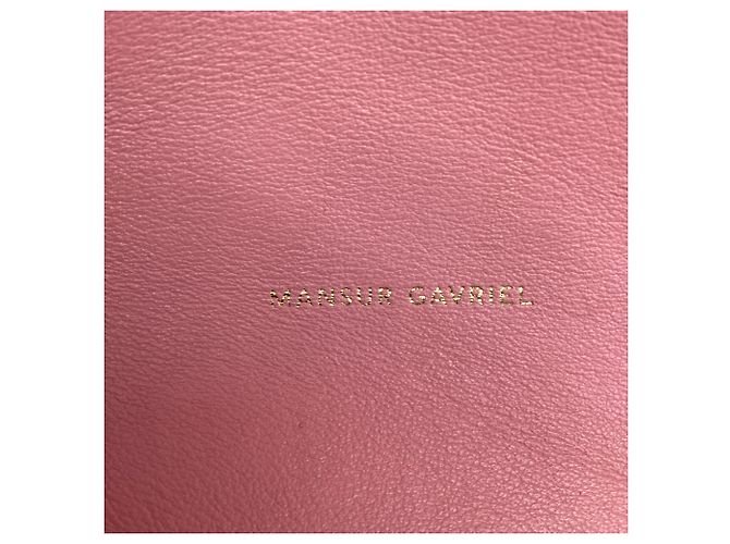 Borsa a secchiello con coulisse Mansur Gavriel Confetti in pelle rosa Marrone - vista 12