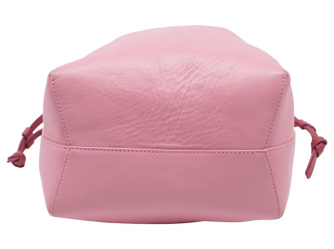 Borsa a secchiello con coulisse Mansur Gavriel Confetti in pelle rosa Marrone - vista 6