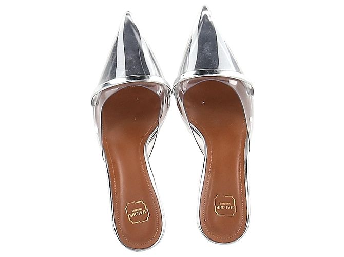 Autre Marque Mules Joella di Malone Souliers in vernice argento e PVC Metallico - vista 3