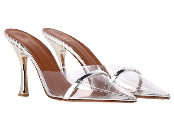 Autre Marque Mules Joella di Malone Souliers in vernice argento e PVC Metallico - vista 4