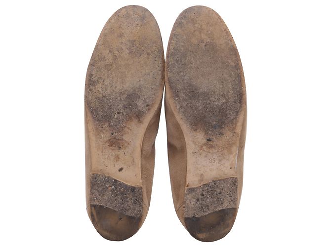 Mocassini Tod's Double T in scamosciato beige - vista 7