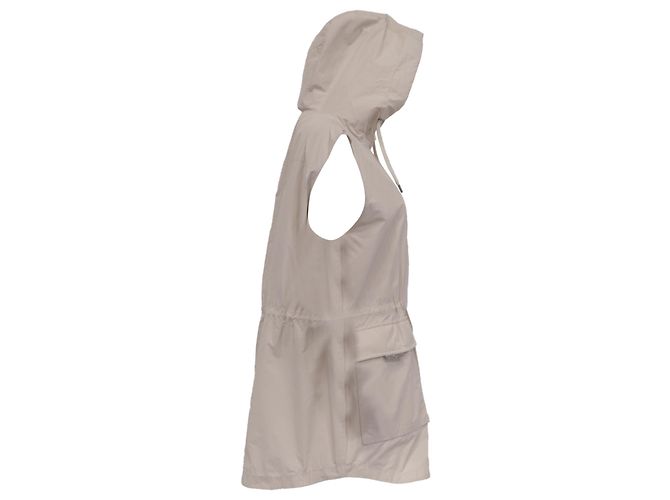 Chaleco largo con capucha Brunello Cucinelli en beige Poliéster - vista 3