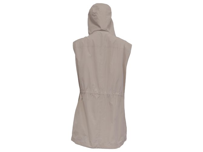 Chaleco largo con capucha Brunello Cucinelli en beige Poliéster - vista 4