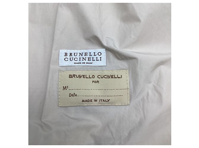 Chaleco largo con capucha Brunello Cucinelli en beige Poliéster - vista 9