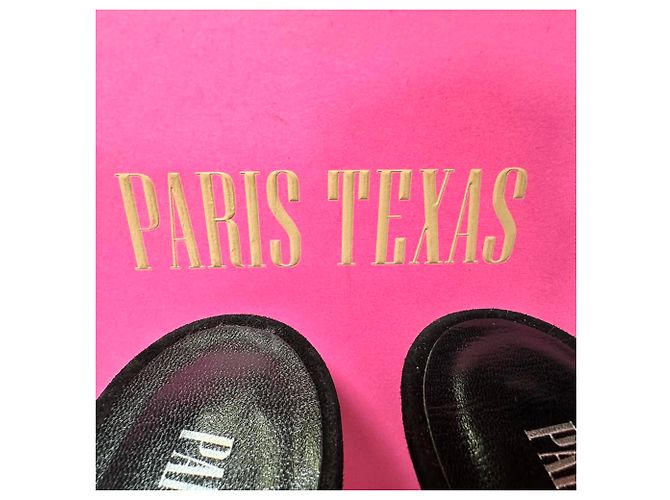 Sandali con listini Holly Nicole di Paris Texas in scamosciato nero - vista 14