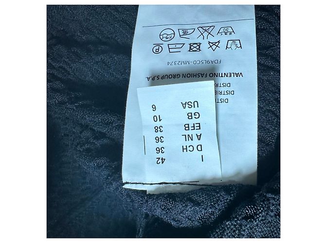 Regata Missoni com decote halter e peplum em viscose preta Preto - vista 4