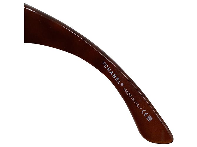 Timeless Chanel 6018 Tortoiseshell Sunglasses in Brown Acetate - view 10