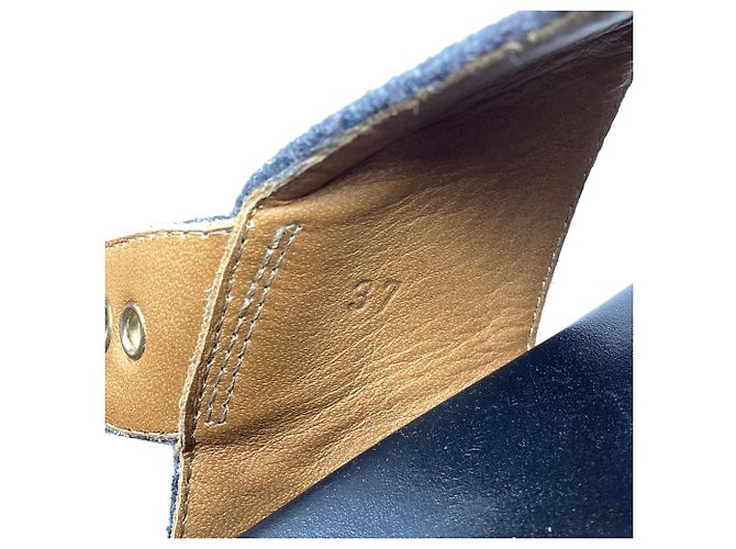Sandali slingback Marni in lana grigia Grigio - vista 7
