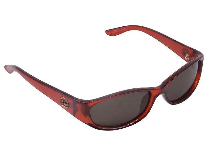 Gafas de sol Gucci GG2566/S Interlocking G en acetato rojo Roja - vista 2