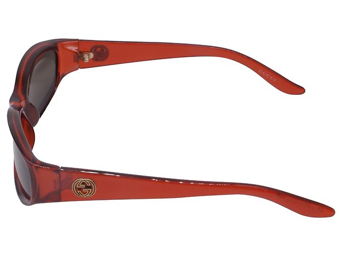 Gafas de sol Gucci GG2566/S Interlocking G en acetato rojo Roja - vista 5