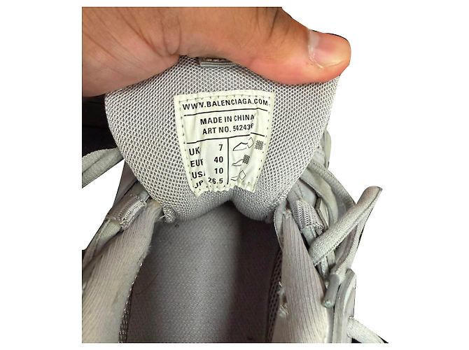 Balenciaga Track Sneaker mit recycelter Sohle aus grauem Polyurethan - Ansicht 5