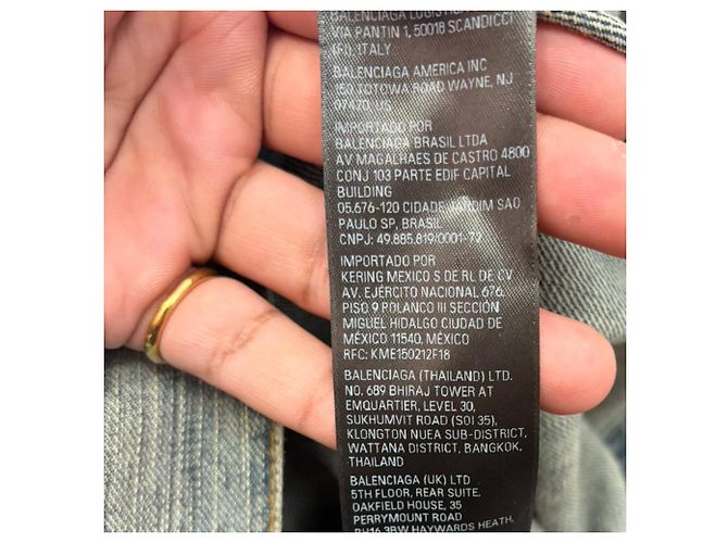 Balenciaga Y2K Oversized Jacket in Light Blue Denim - view 6