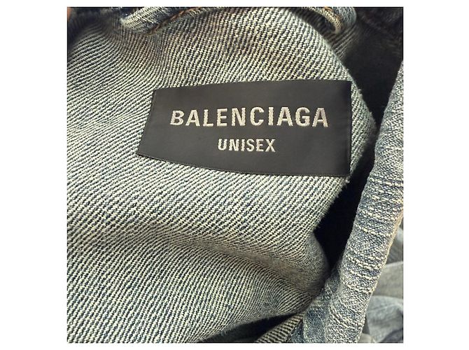 Balenciaga Y2K Oversized Jacket in Light Blue Denim - view 8