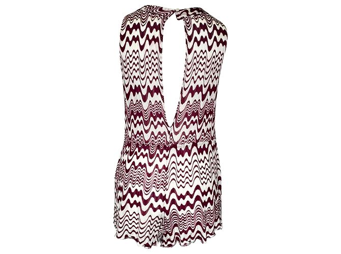 Mono sin mangas con estampado Missoni en viscosa rosa - vista 3