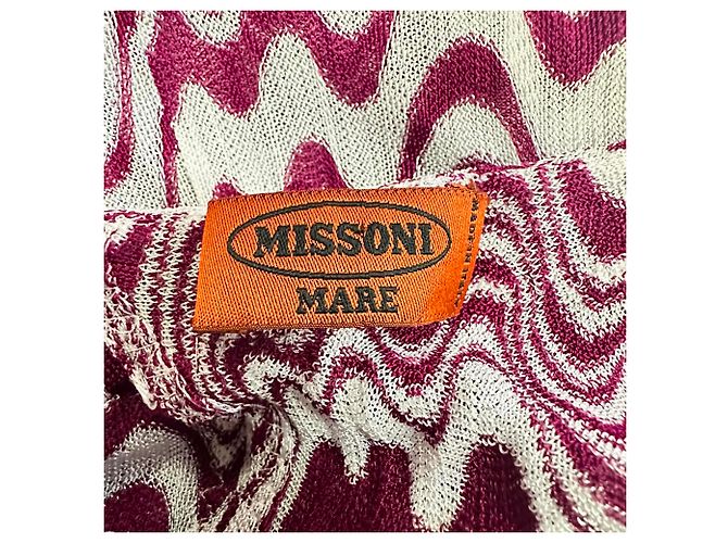 Mono sin mangas con estampado Missoni en viscosa rosa - vista 4