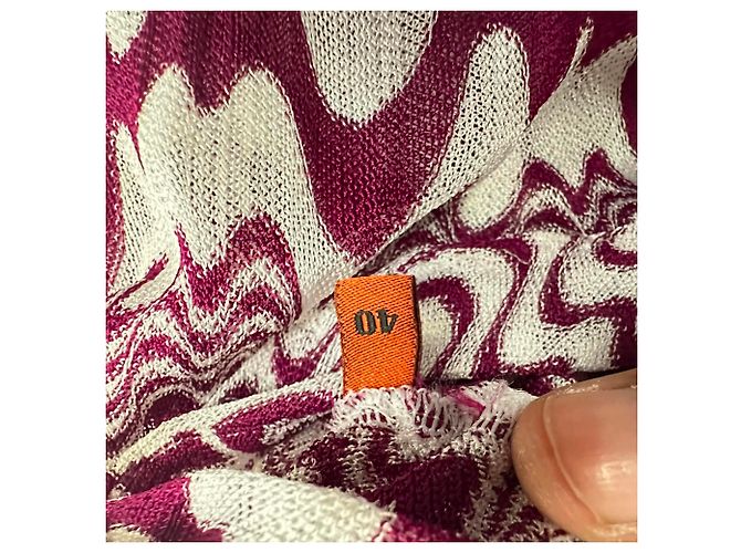 Mono sin mangas con estampado Missoni en viscosa rosa - vista 5