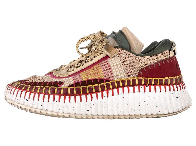 Sneakers Nama Mesh Chloé multicolore in scamosciato - vista 4