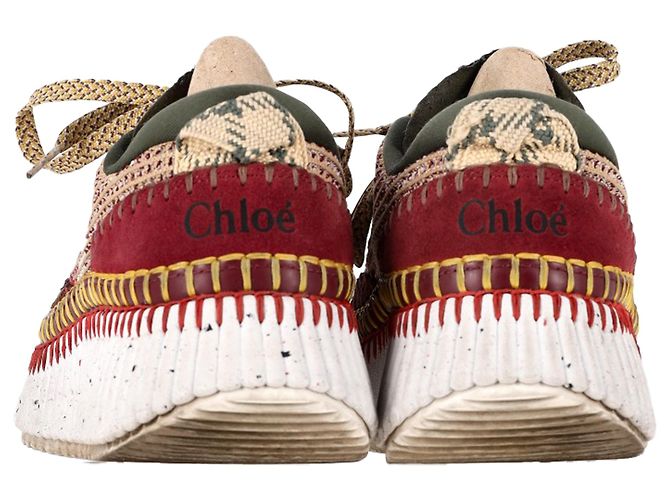 Sneakers Nama Mesh Chloé multicolore in scamosciato - vista 5