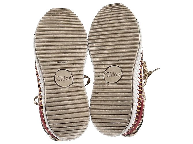 Sneakers Nama Mesh Chloé multicolore in scamosciato - vista 6