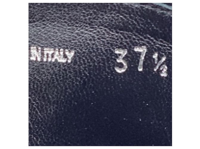Mules con purpurina en cuero negro Miu Miu - vista 6