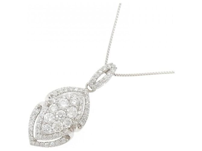 Autre Marque Collana in oro bianco e diamanti Au750 Argento - vista 3
