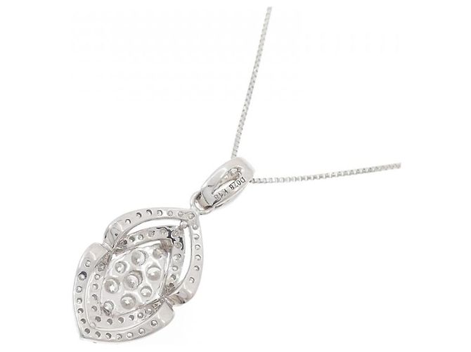 Autre Marque Collana in oro bianco e diamanti Au750 Argento - vista 4