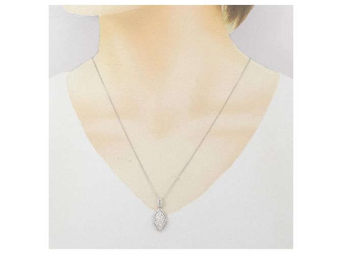 Autre Marque Collana in oro bianco e diamanti Au750 Argento - vista 6