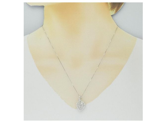 Autre Marque Collana con Diamanti Au750 Argento - vista 6