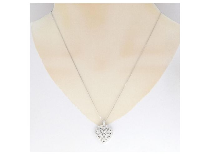 Autre Marque Collana in oro bianco Au750 e diamanti Argento - vista 7