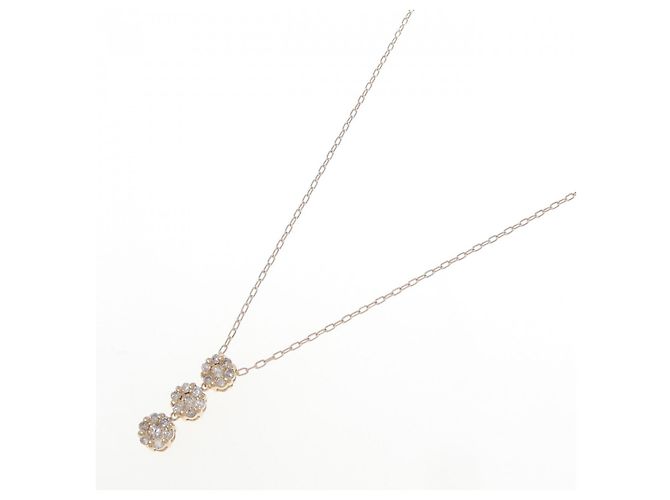 Autre Marque Au750/Au585 Pink Gold Diamond Necklace - view 2