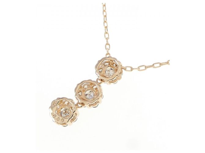 Autre Marque Au750/Au585 Pink Gold Diamond Necklace - view 4