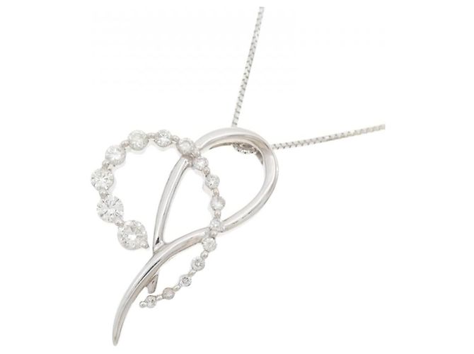 Autre Marque Collana in oro bianco e diamanti Au750 Argento - vista 3