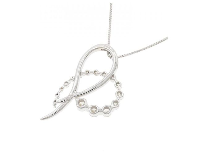 Autre Marque Collana in oro bianco e diamanti Au750 Argento - vista 4