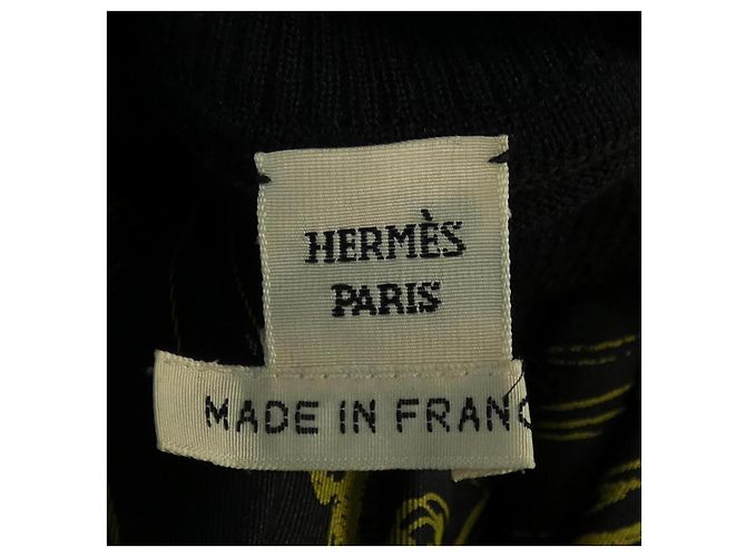 Hermès Hermes Seide-Kaschmir-Oberteil Schwarz - Ansicht 4
