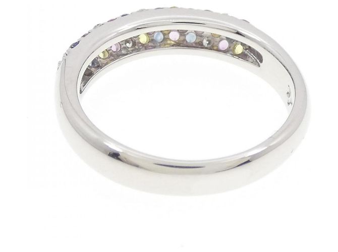 Autre Marque Anillo Ponte Vecchio Piccolini Au750 de Zafiro y Diamante Plata - vista 3