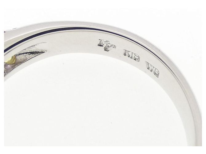 Autre Marque Anillo Ponte Vecchio Piccolini Au750 de Zafiro y Diamante Plata - vista 4