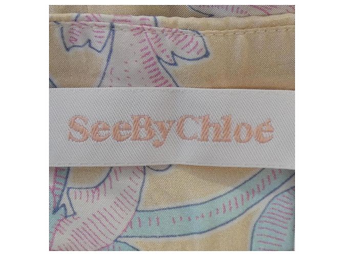 Chloé Pantaloni in seta See By Chloe - vista 5