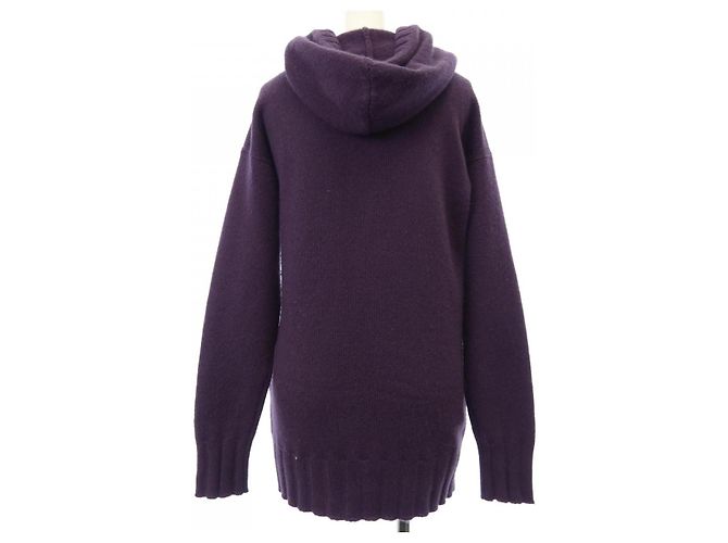 Timeless Felpa con cappuccio in cashmere Chanel Porpora - vista 2