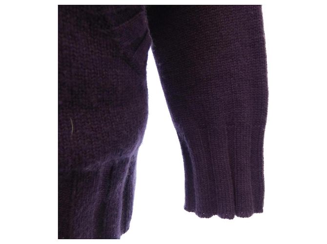 Timeless Felpa con cappuccio in cashmere Chanel Porpora - vista 6