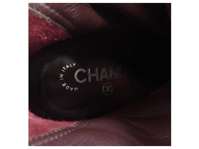 Timeless Botas Chanel G27463 Castaño Negro Azul - vista 6