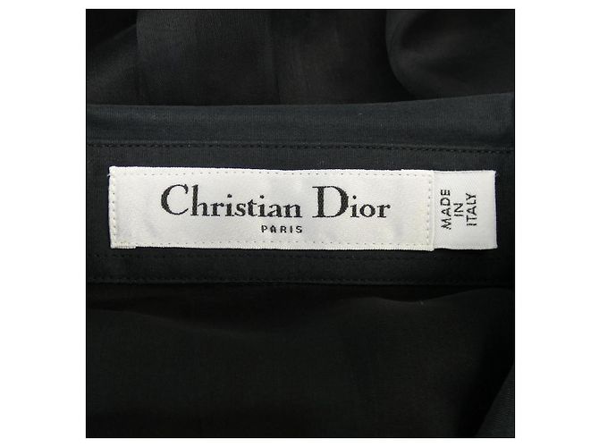 Top de seda Christian Dior Negro - vista 4