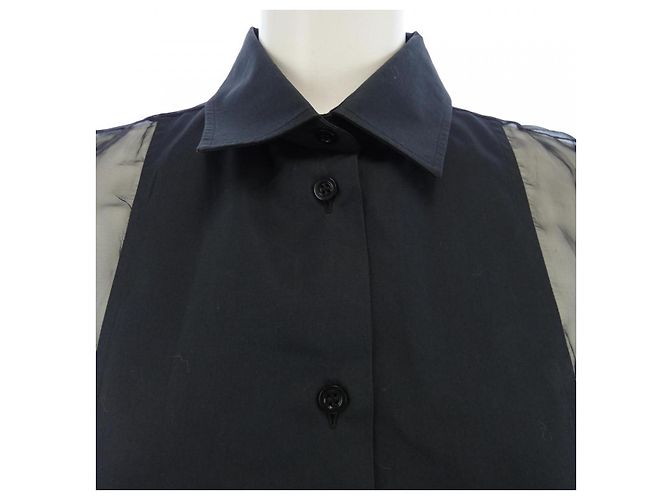 Top de seda Christian Dior Negro - vista 5
