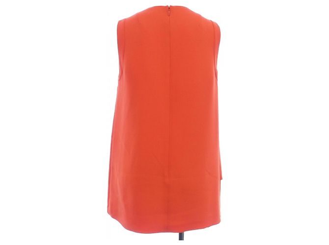 Top de mezcla de seda Christian Dior Roja - vista 2