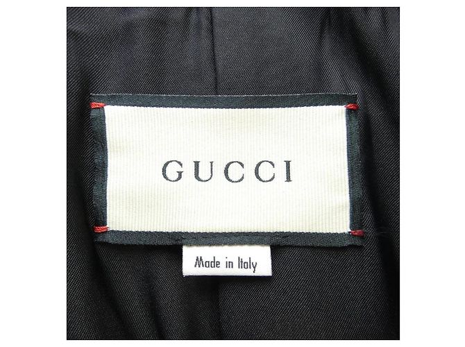 Abrigo de cuero Gucci Negro - vista 4