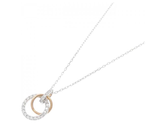 Autre Marque Collana in oro bianco Au750 e oro rosa Au750 con diamanti Argento - vista 2