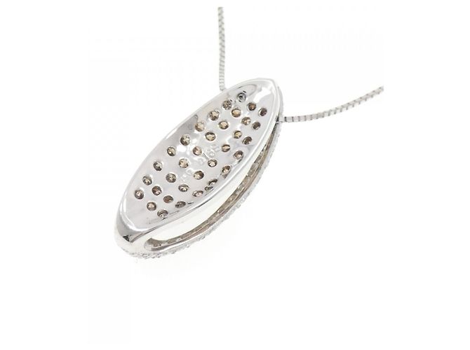 Autre Marque Collana in oro bianco Au750 e oro nero con diamanti Argento - vista 4
