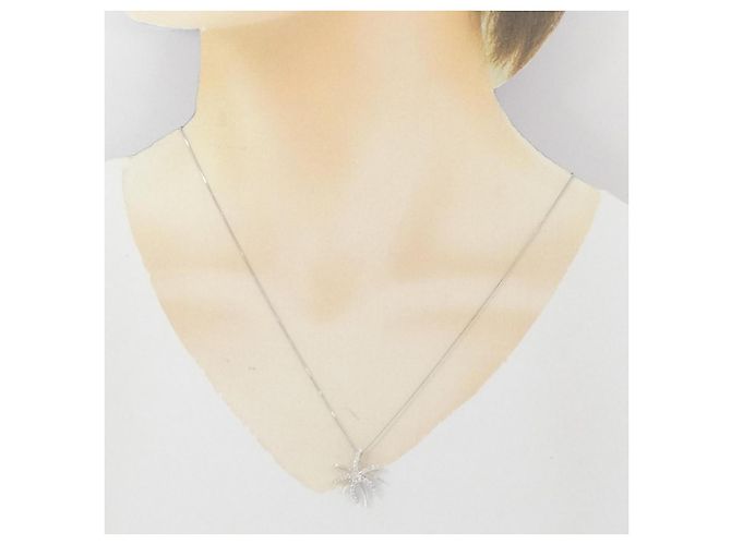 Autre Marque Collana in oro bianco Au750 e diamanti Argento - vista 6