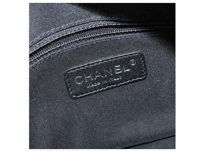 Bolso Camera Chanel Woven Stitch Patent Small Beige - vista 7
