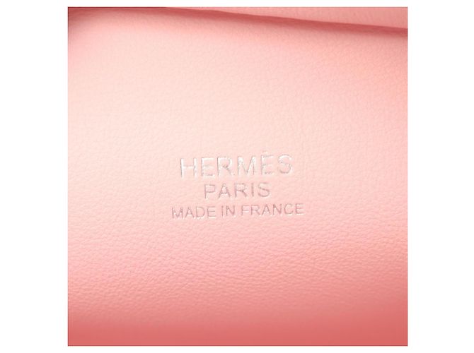 Hermès Borsa Hermes Mini Plume Rose Sakura, in pelle Veau Swift, donna, rosa. - vista 4