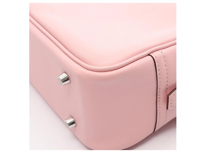 Hermès Borsa Hermes Mini Plume Rose Sakura, in pelle Veau Swift, donna, rosa. - vista 6